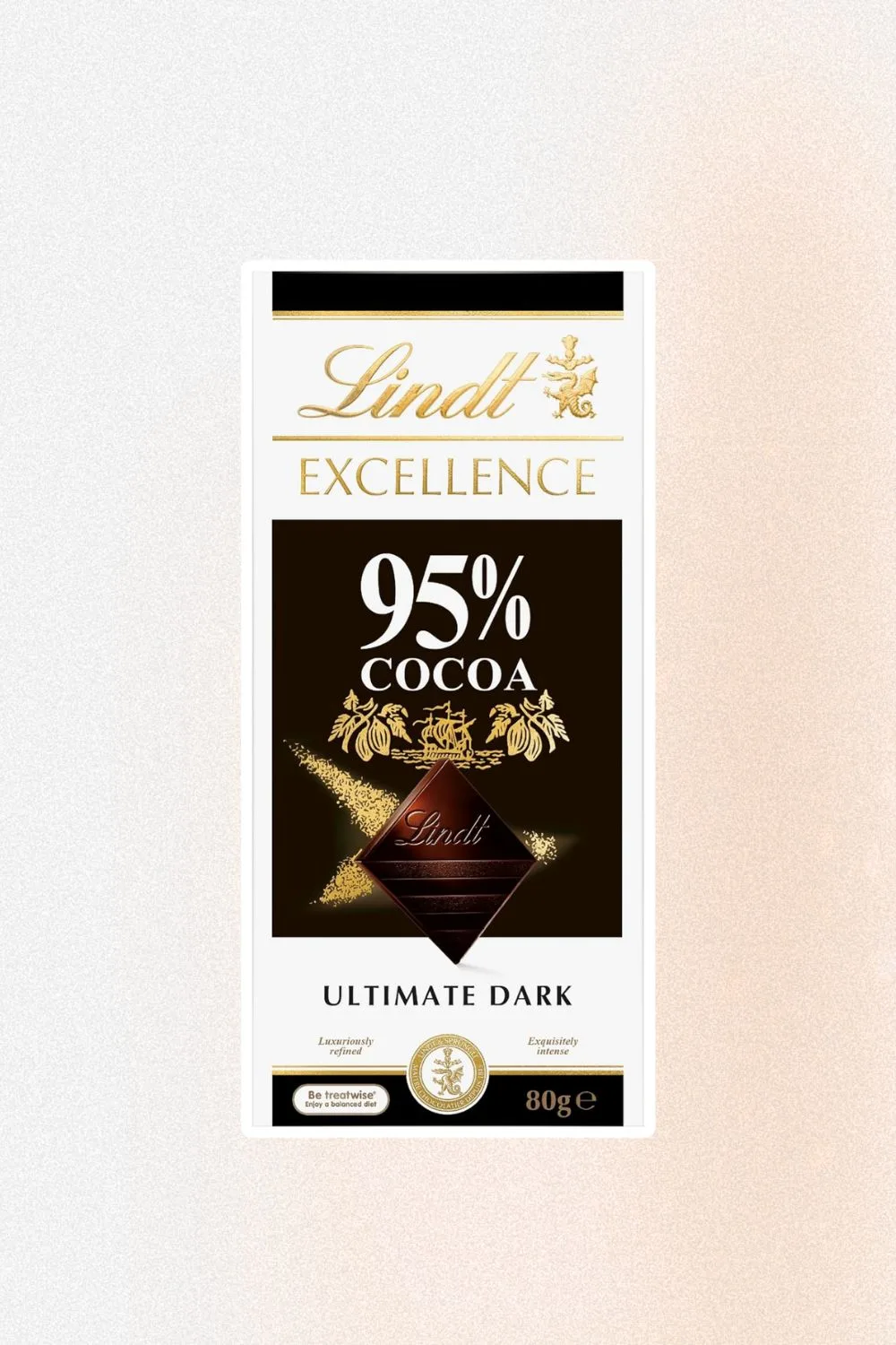 Lindt Excellence Chocolate Block with gold writing Amazon Prime Day