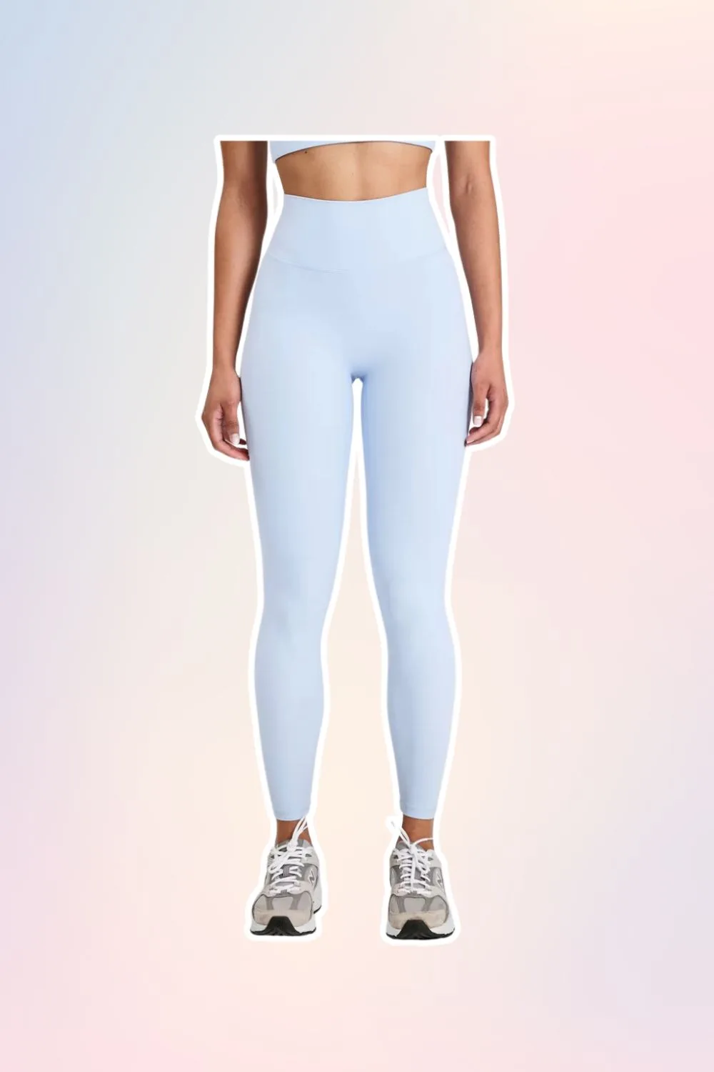 Blue Pilates activewear leggings