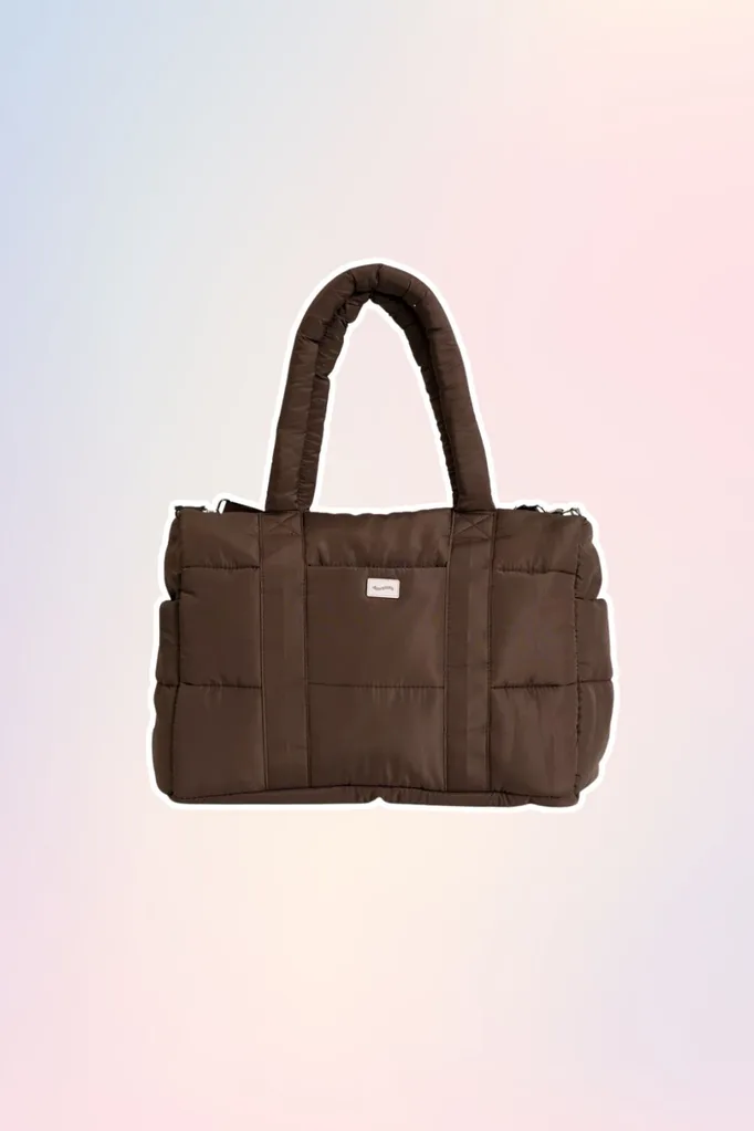 Brown tote bag