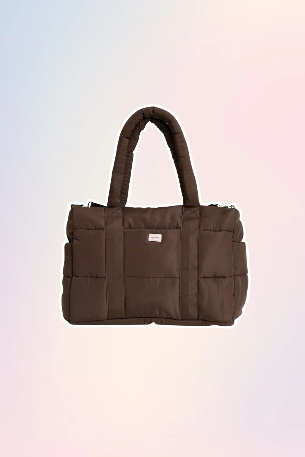 Brown tote bag