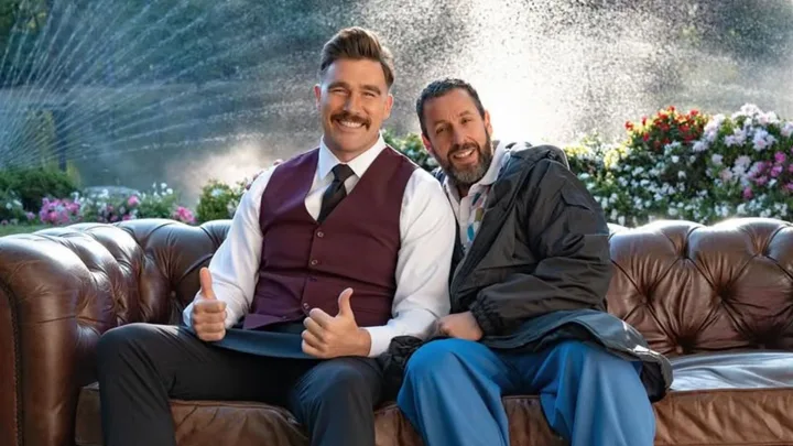 happy gilmore cameo actor Travis Kelce with adam sandler