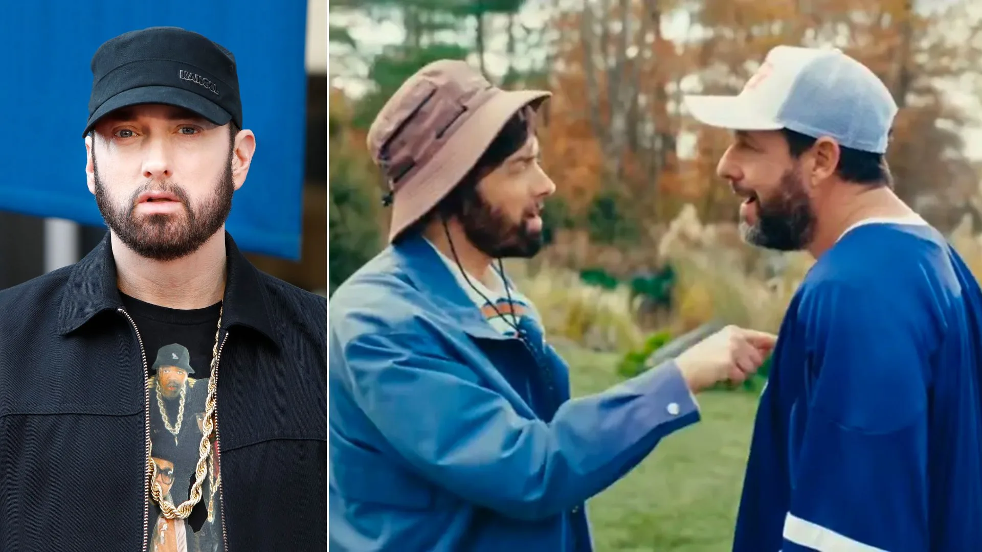 eminem makes a celebrity cameo in happy gilmore 2 as a heckler