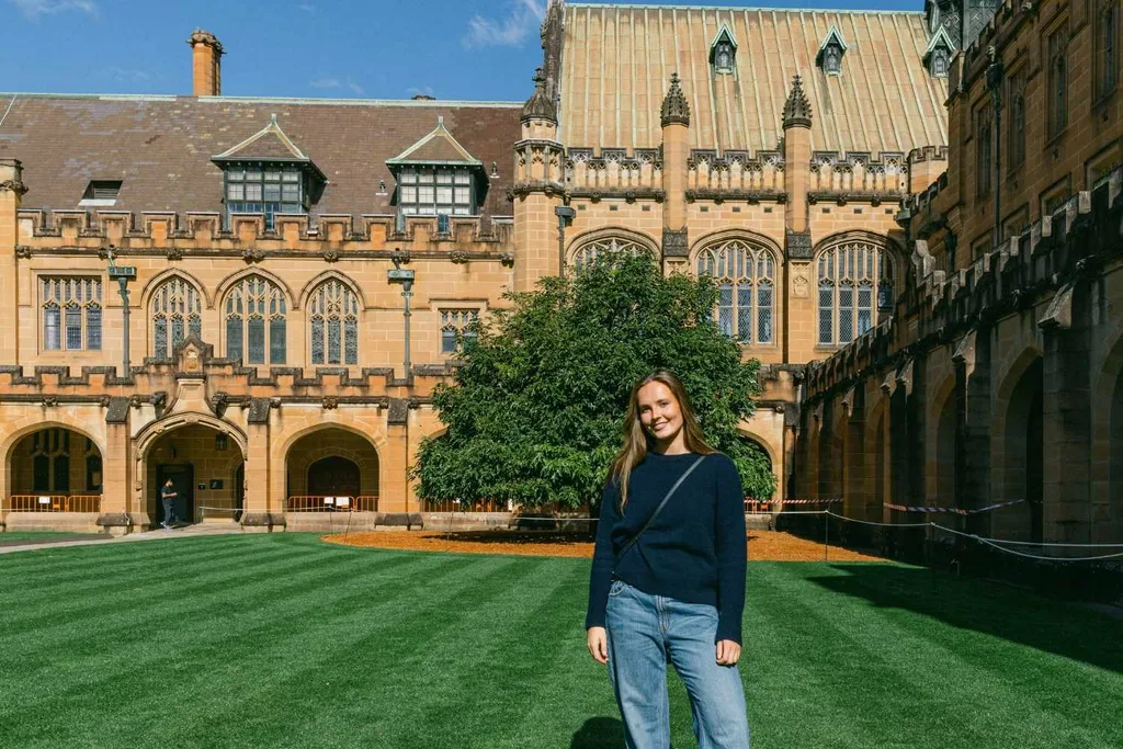 Princess Ingrid at the university of Sydney