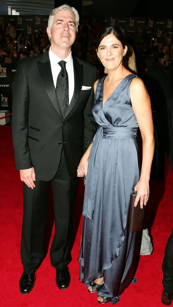 shaun micallef and his wife leandra at the 2010 logies