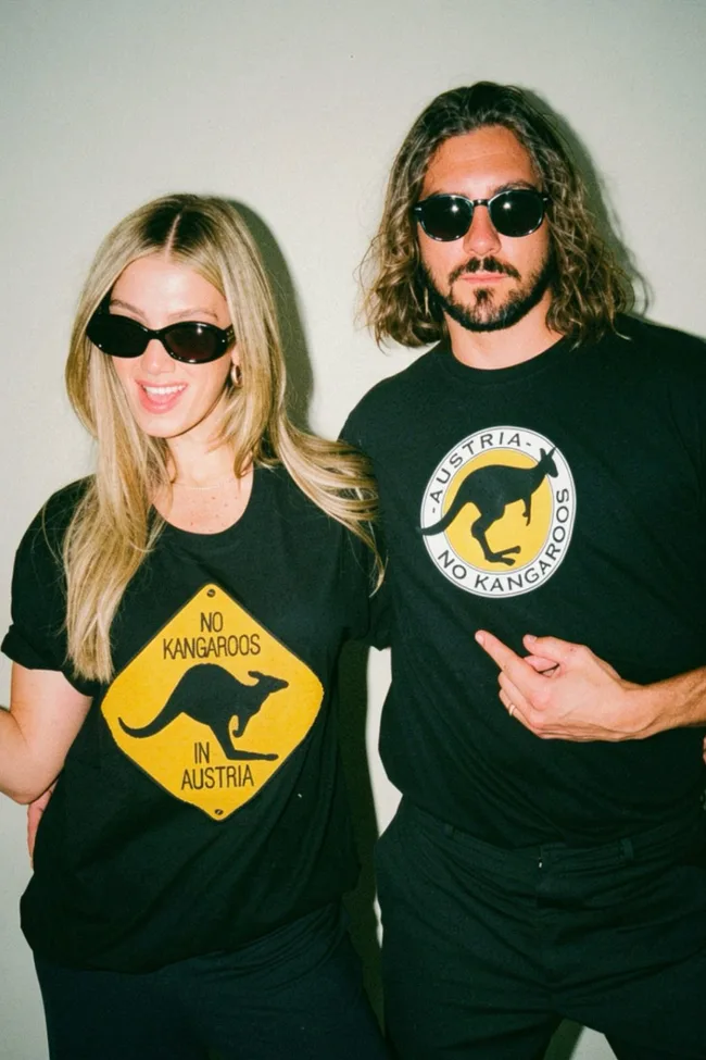 Delta Goodrem and Matthew Copley