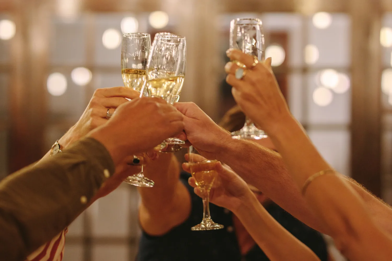 friends toasting