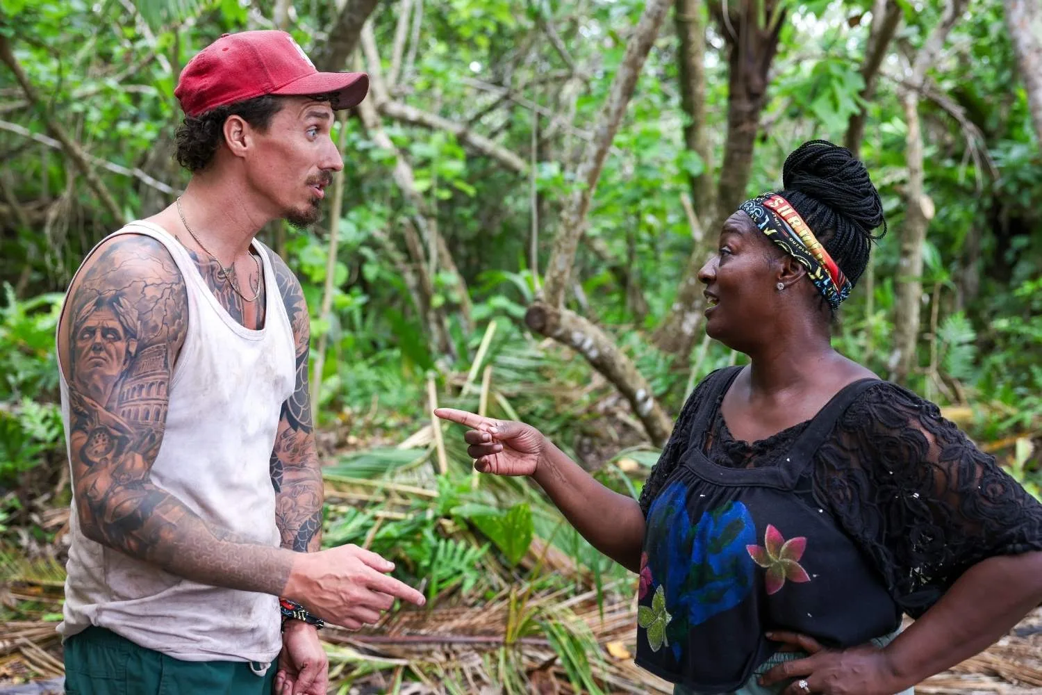 Survivor: Australia v The World contestants Luke Toki and Cirie Fields talk tactics following tribe merge