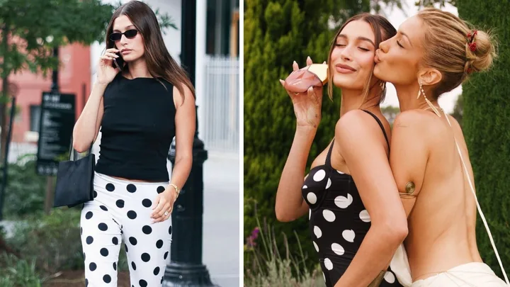 Hailey Bieber has proven she’s the queen of the polka dot trend