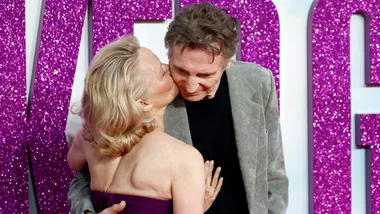 Co-stars turned lovers: Liam Neeson and Pamela Anderson are officially together