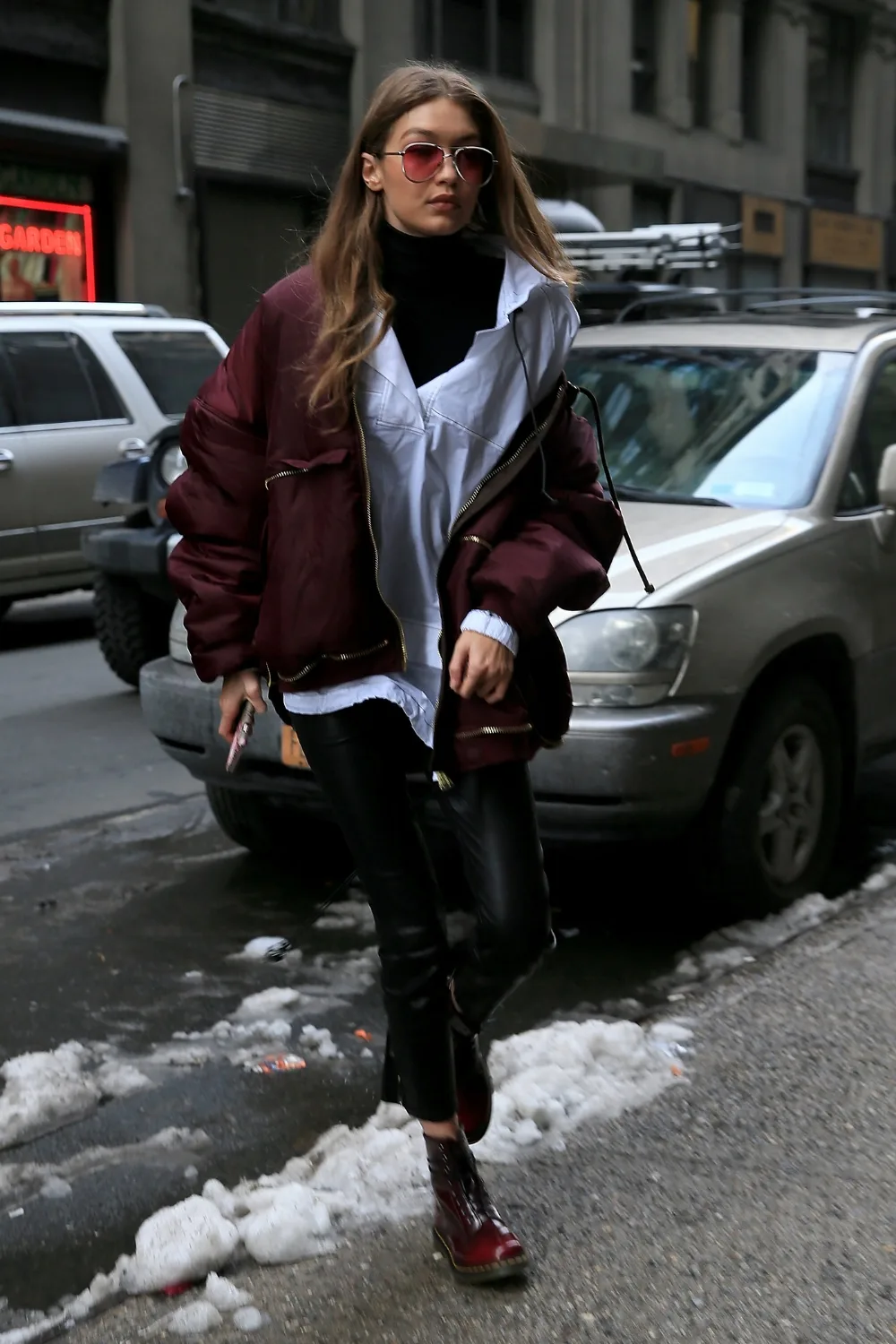 Gigi Hadid wearing Bassike