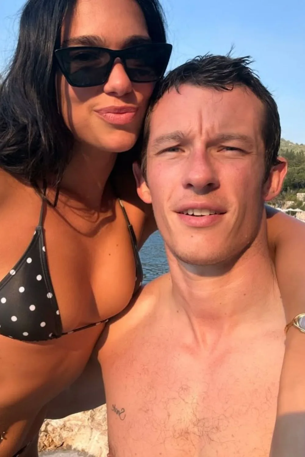 Dua Lipa and Callum Turner