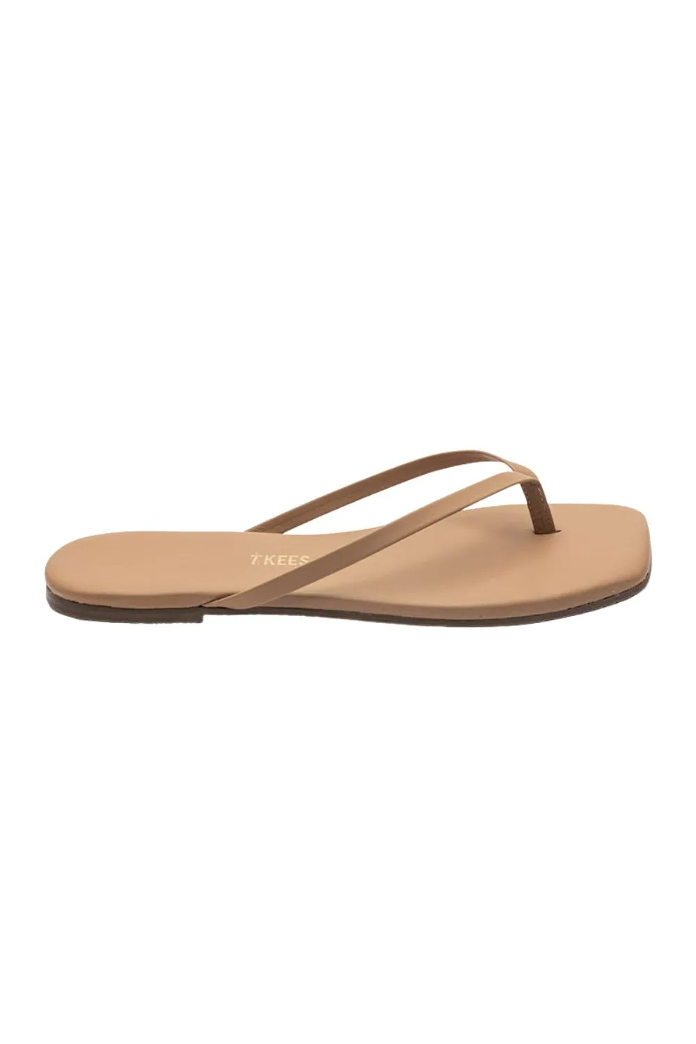 Beige flip-flop sandal