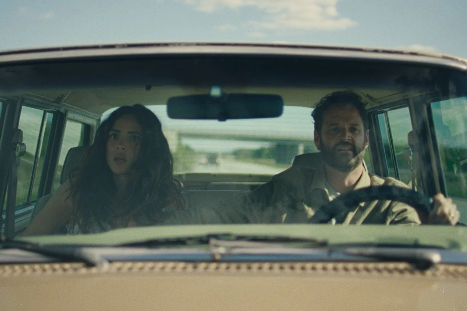 Adria Arjona as Ashley and Kyle Marvin as Carey in new film Splitsville