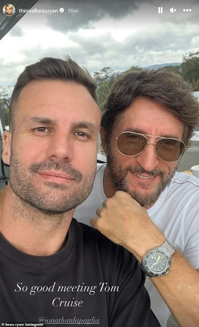 Beau Ryan next to Jonathan LaPaglia for an Instagram post