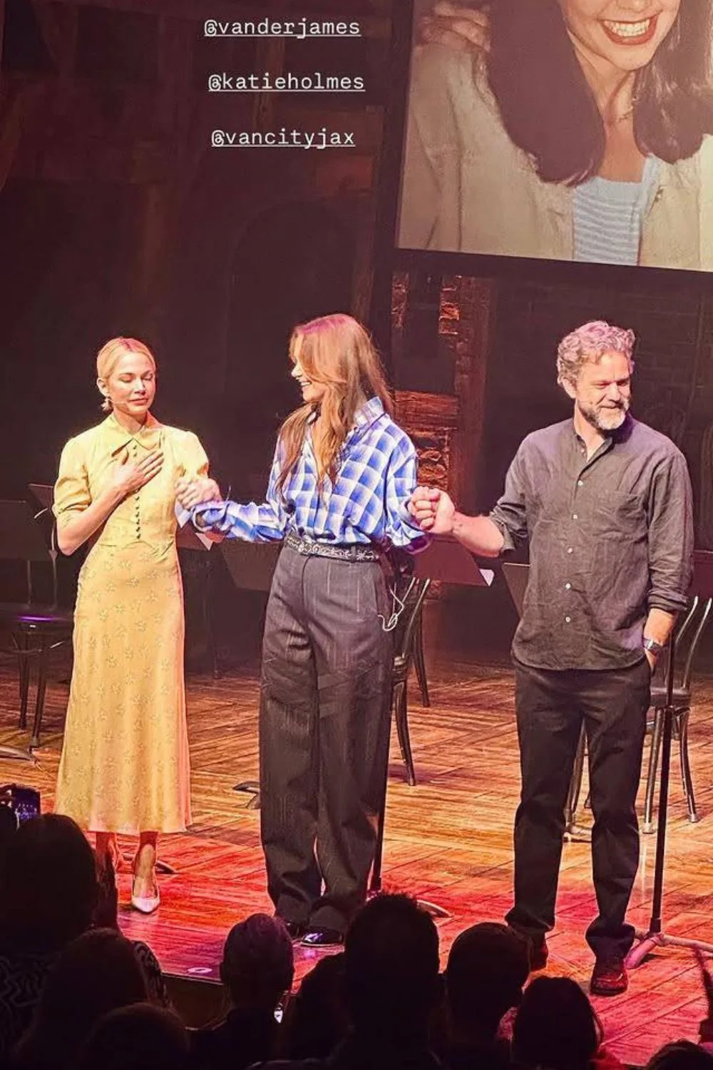 Michelle Williams, Katie Holmes and Joshua Jackson reunited for the Dawson's Creek special event