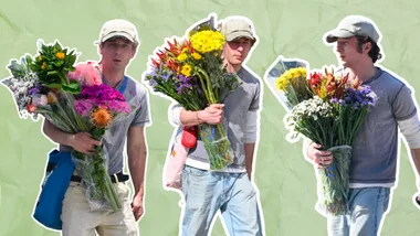 Why is Jeremy Allen White always carrying flowers?