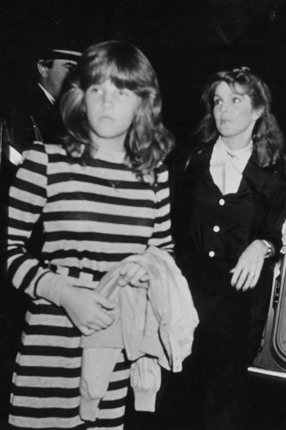 Priscilla Presley and a young Lisa Marie 