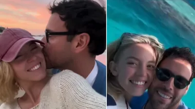 Sydney Sweeney and Scooter Braun have divided the internet with their relationship hard launch in Australia. Credit: Getty