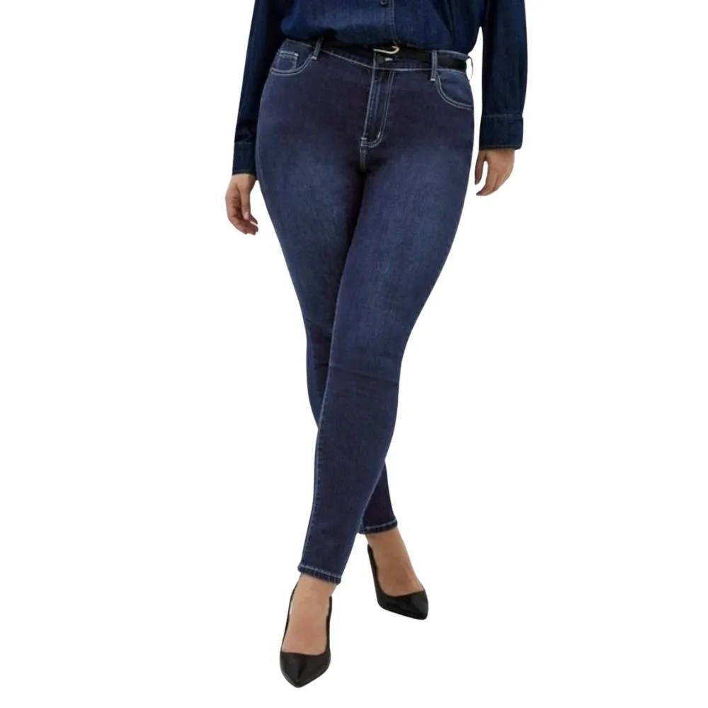 city chic dark rinse skinny jeans