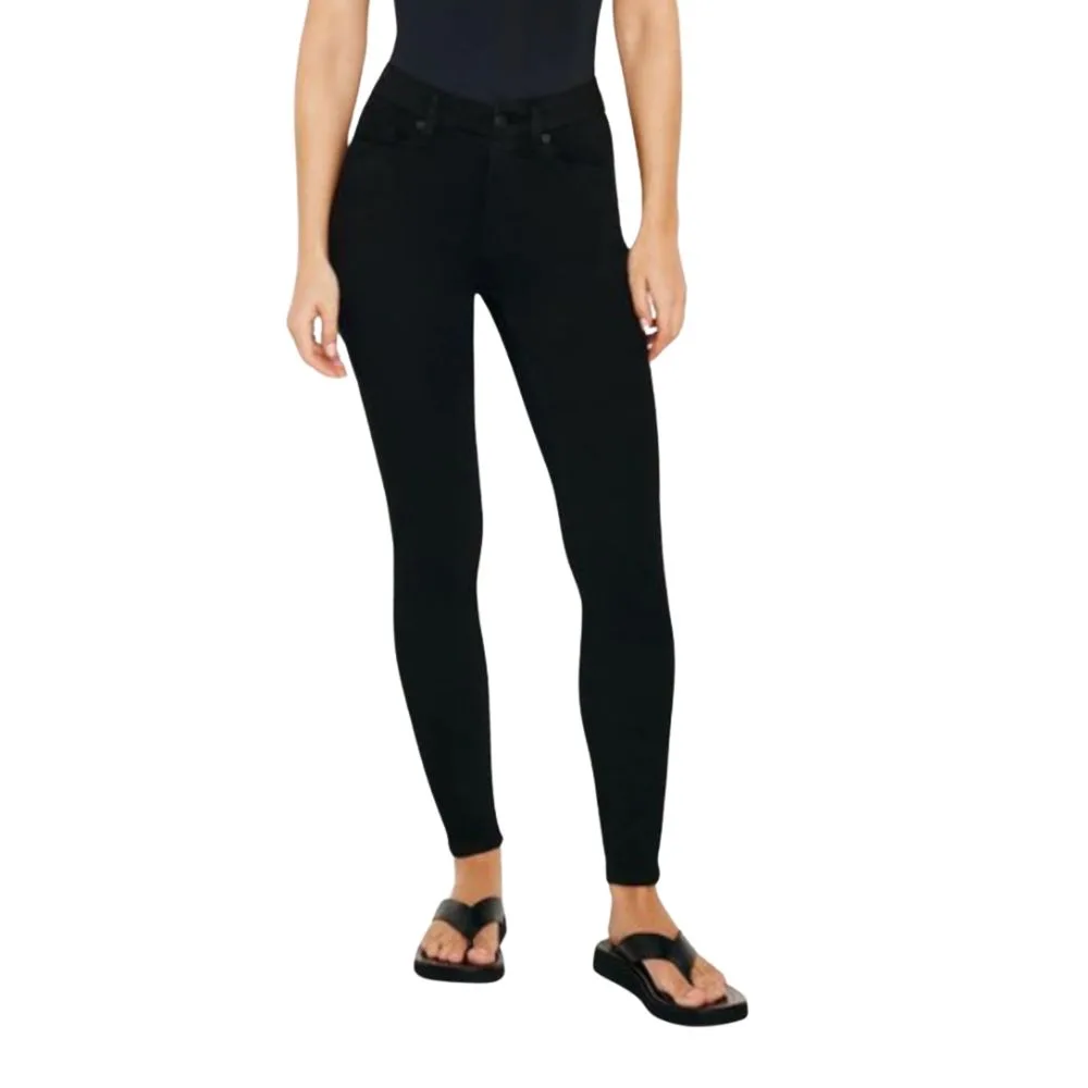 Good American black skinny jeans