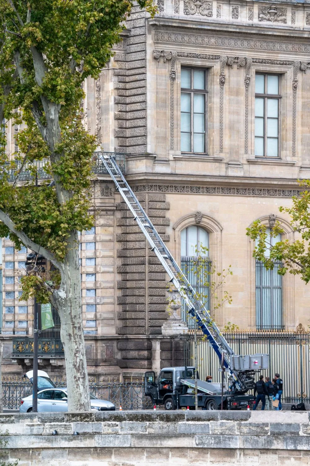 The truck used in the Louvre heist 