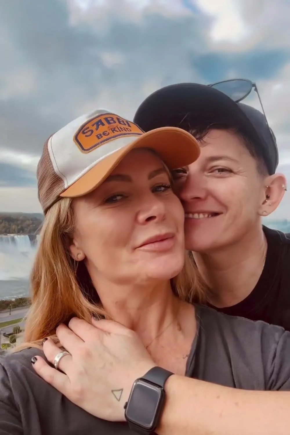 Nat Bass and Pip Loth engagement pic