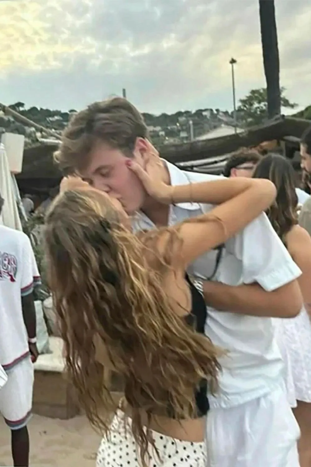 Crown Prince Christian and Emma kiss at a music festival 