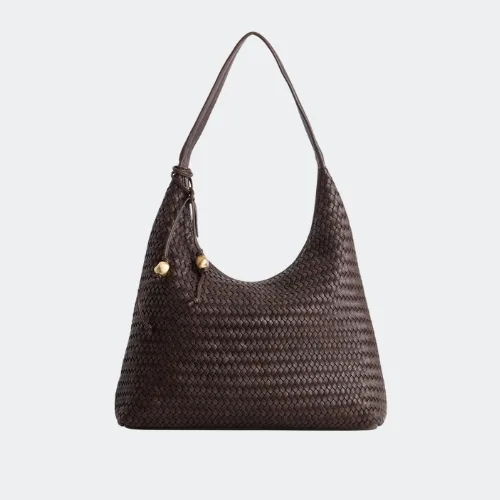 Evity Nina Leather Weave Shoulder Bag