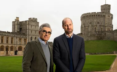 Prince William and Eugene Levy at Windsor Castle