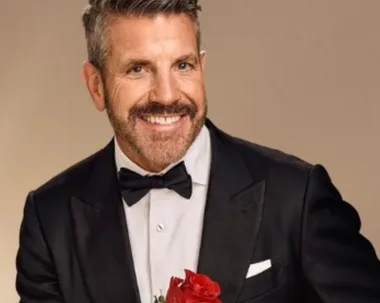 Golden Bachelor Bear Myrden and show host Samantha Armytage