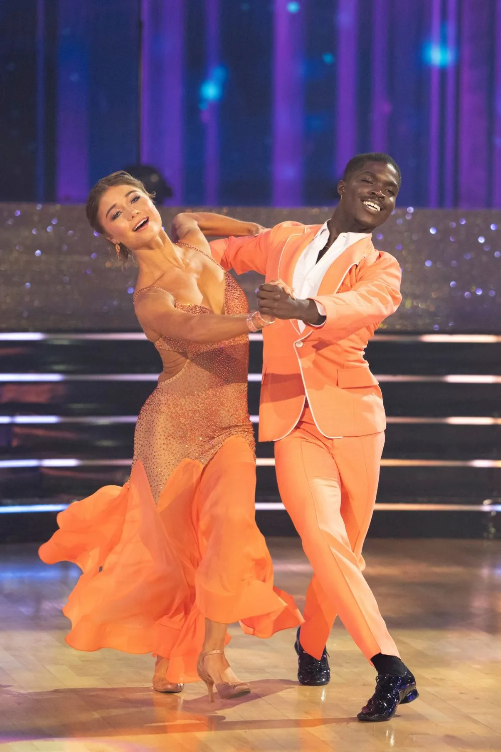 Hailey Bills dancing on DWTS