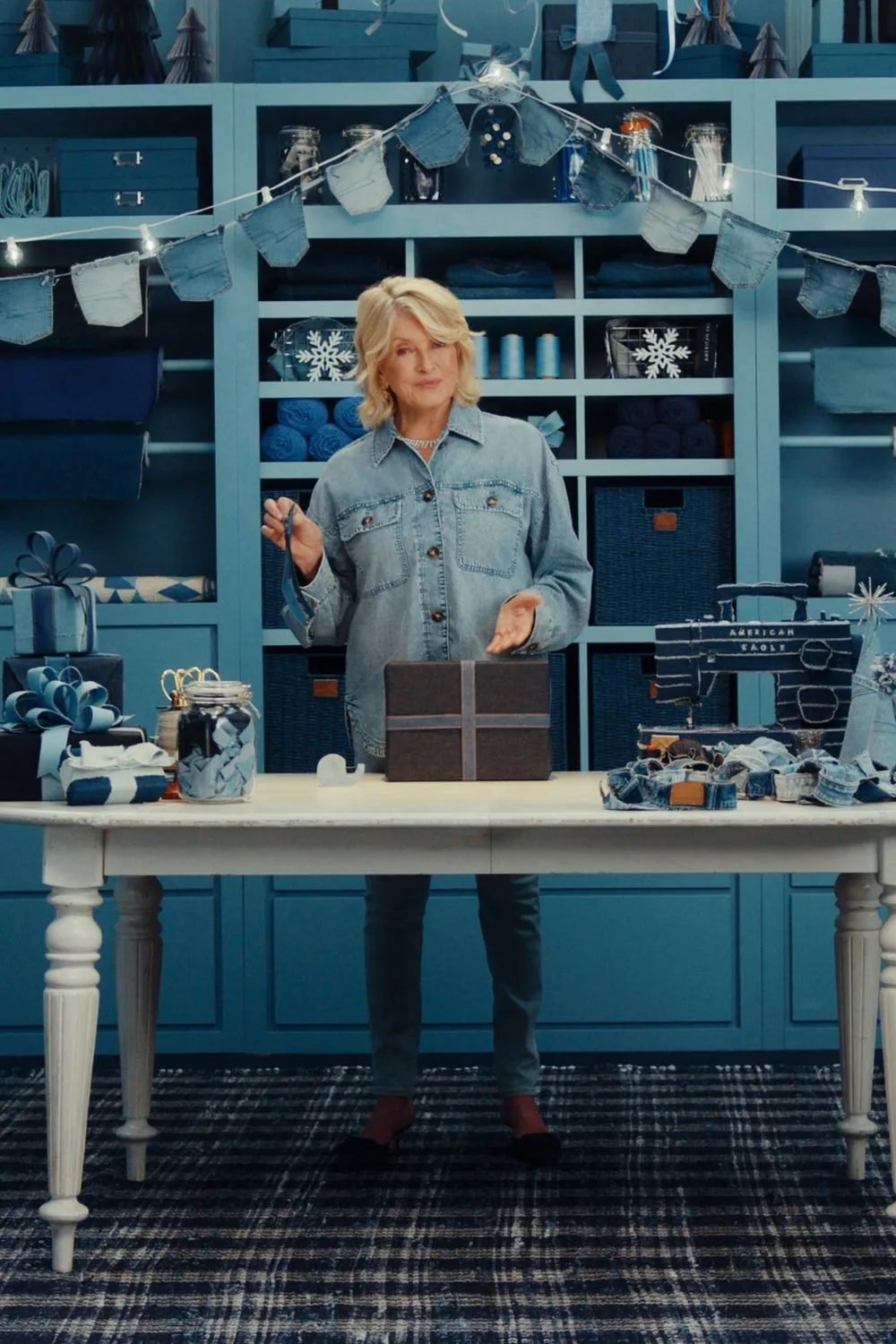 Martha Stewart's American Eagle advertisement.