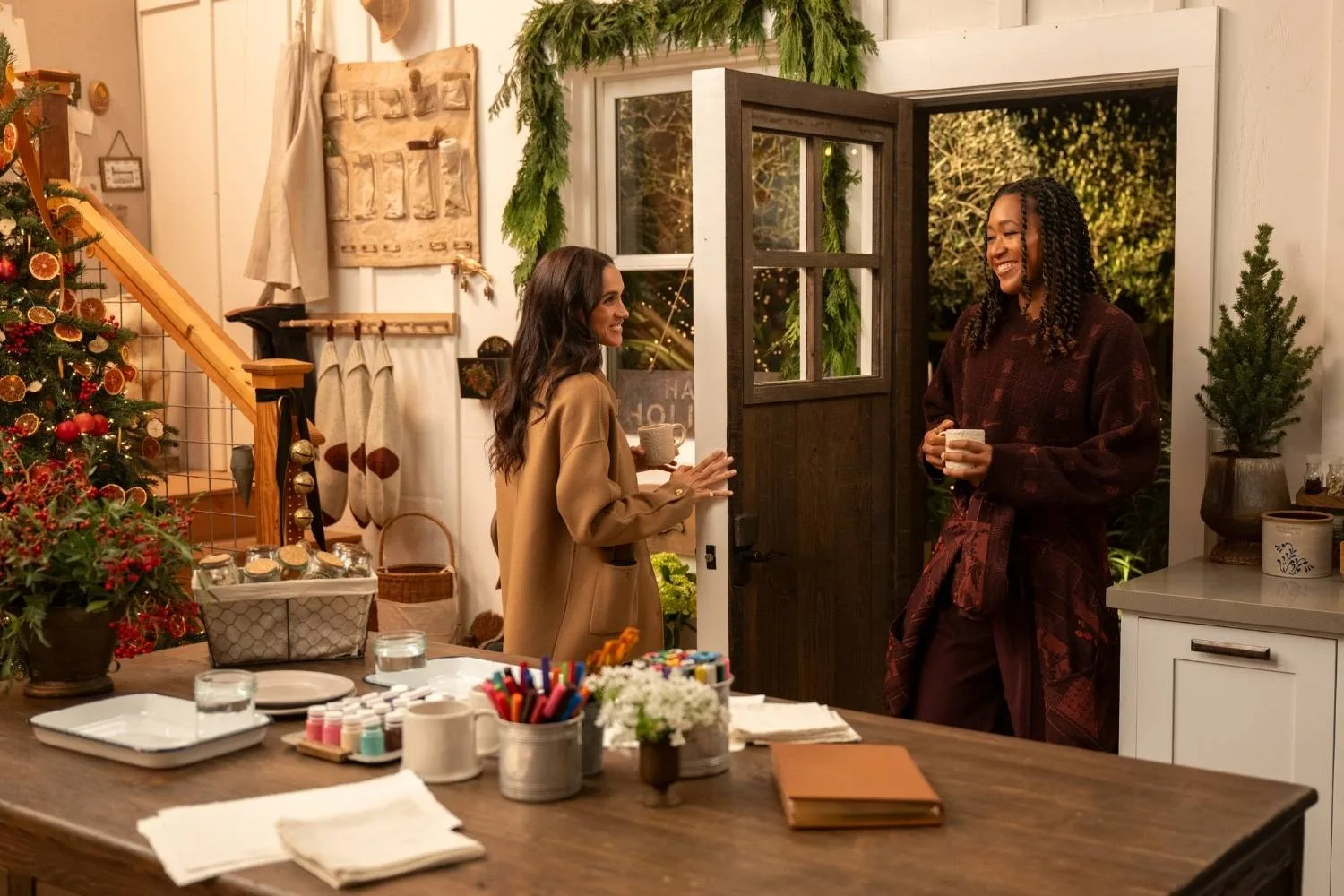 Meghan and Naomi Osaka 