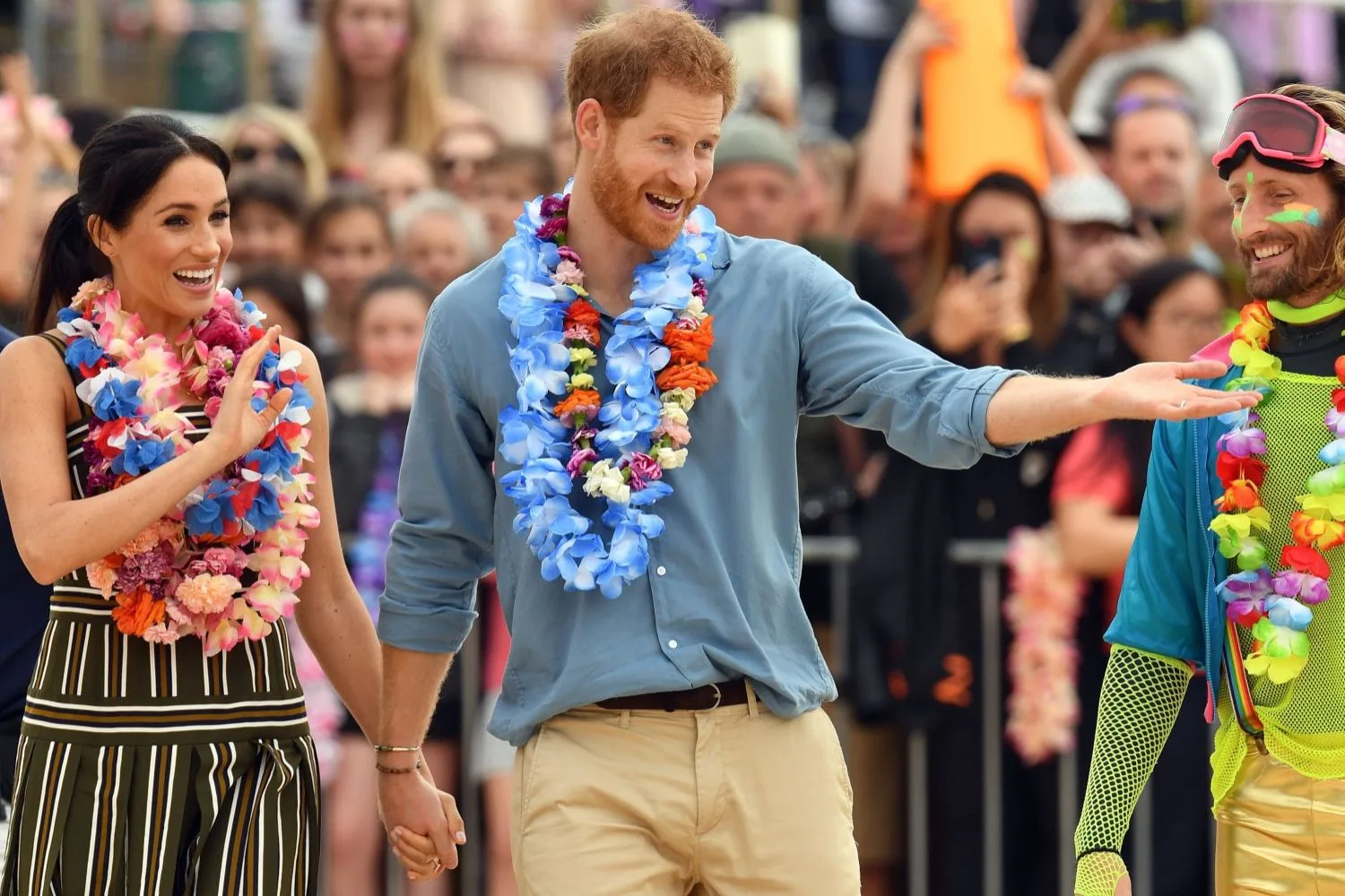 Harry and Meghan visiting Bondi Beach on their Australian tour 