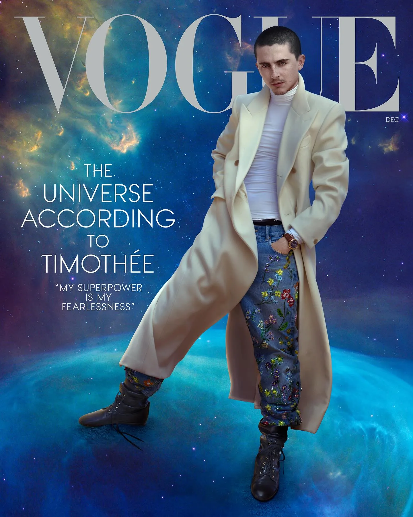Timothee Chalamet on Vogue