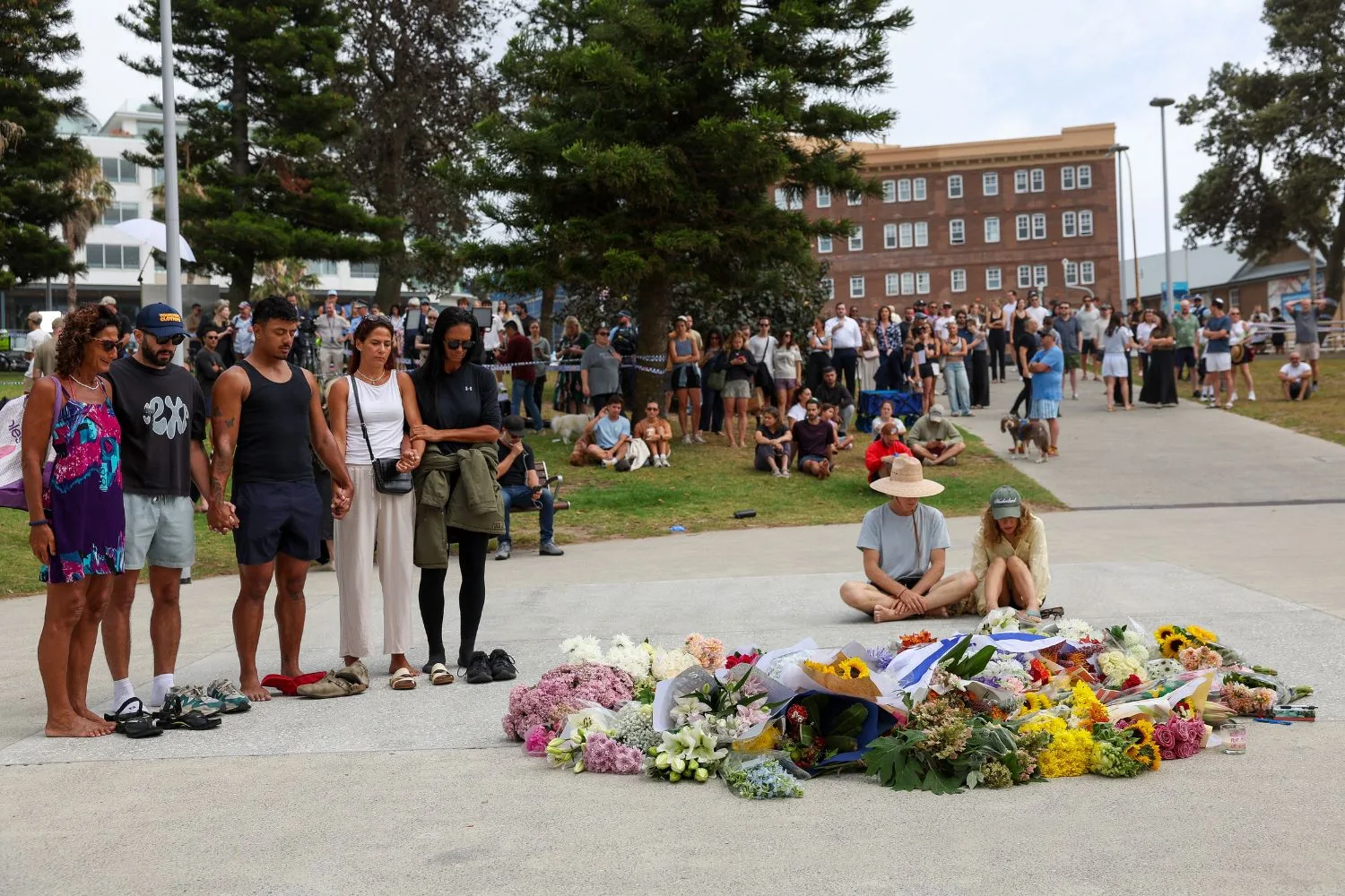 The aftermath of the Bondi Beach shootings./Pic: Getty