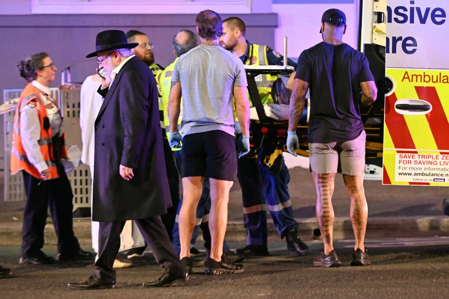 The aftermath of the Bondi Beach shootings./Pic: Getty