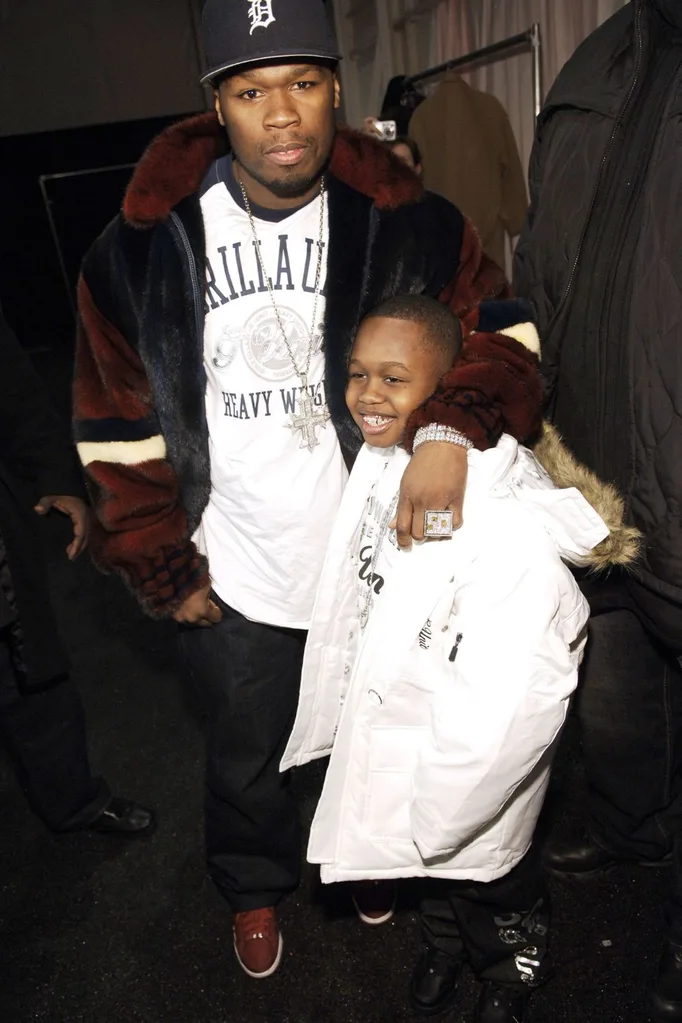 50 cent with son, Marquis
