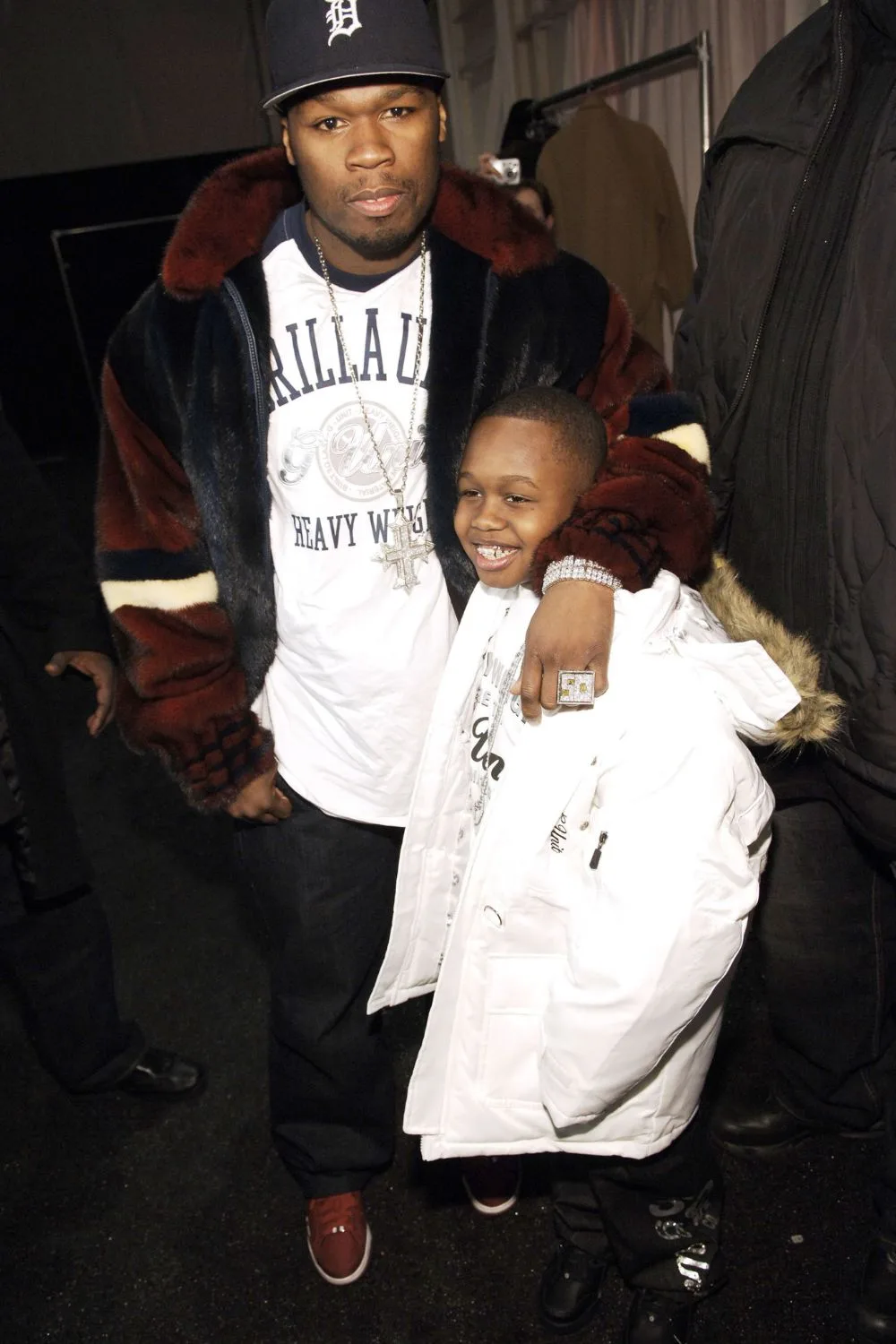 50 cent with son, Marquis