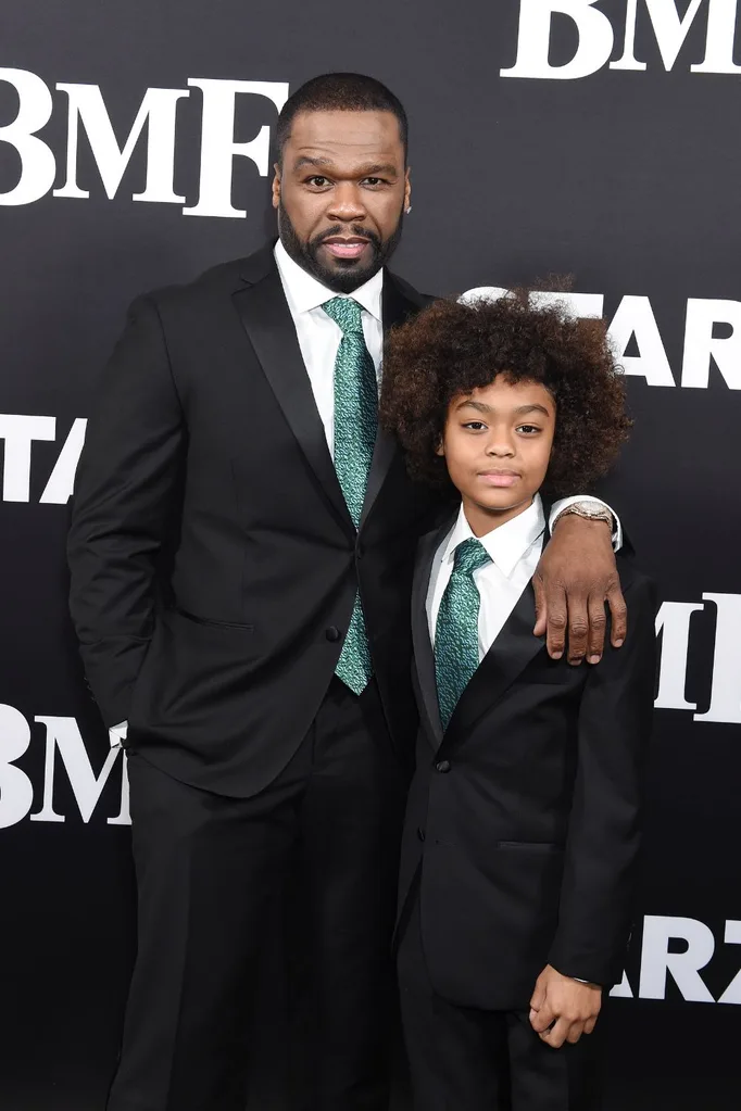 50 cent with son, sire