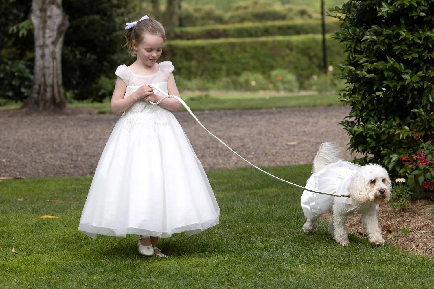 Toto and Jodie's flower girl