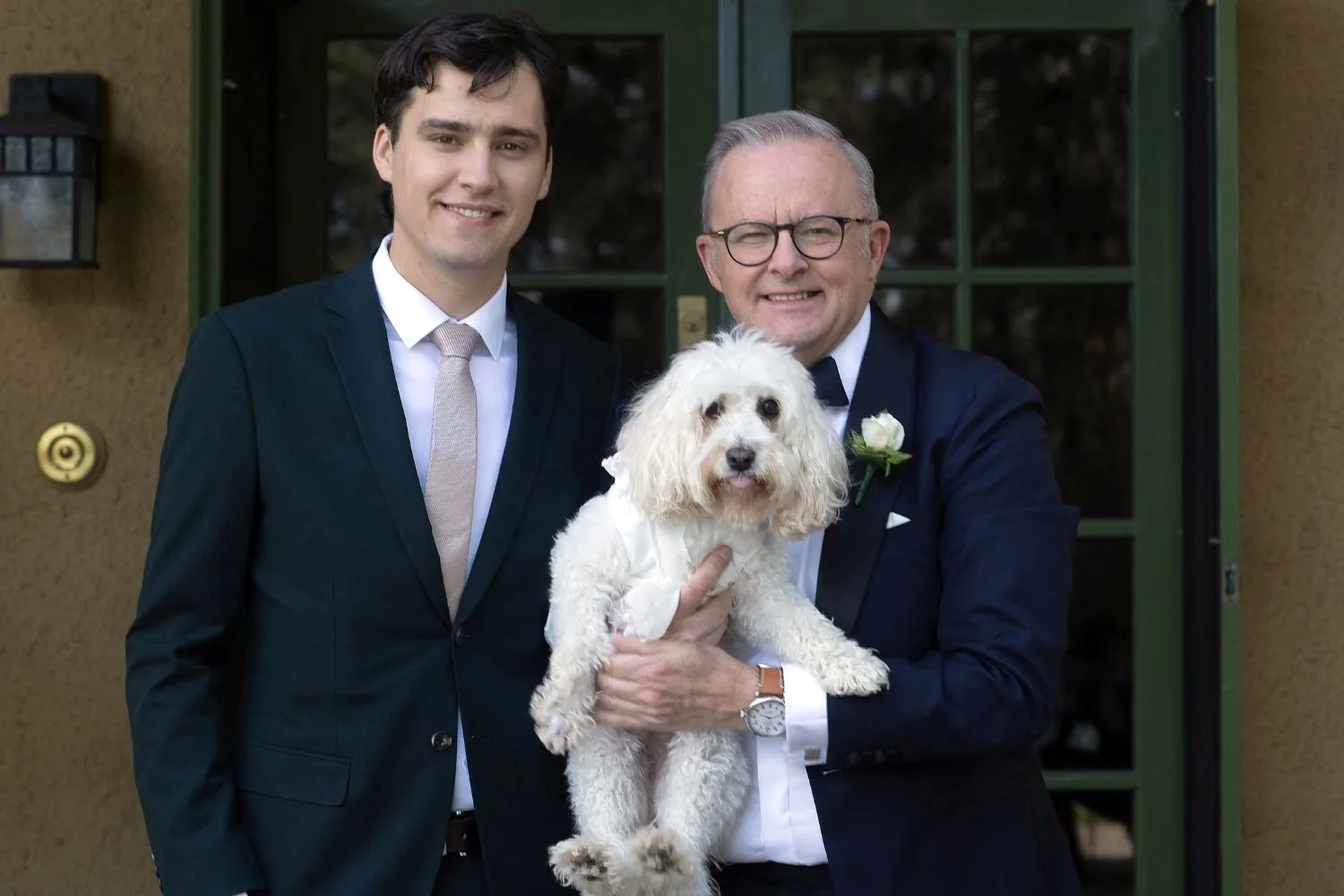 Anthony with Toto and his son Nathan 