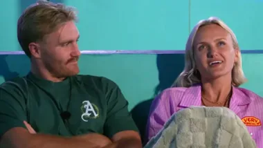 Coco Beeby and Bruce Dunne on Big Brother Australia./Pic: 10