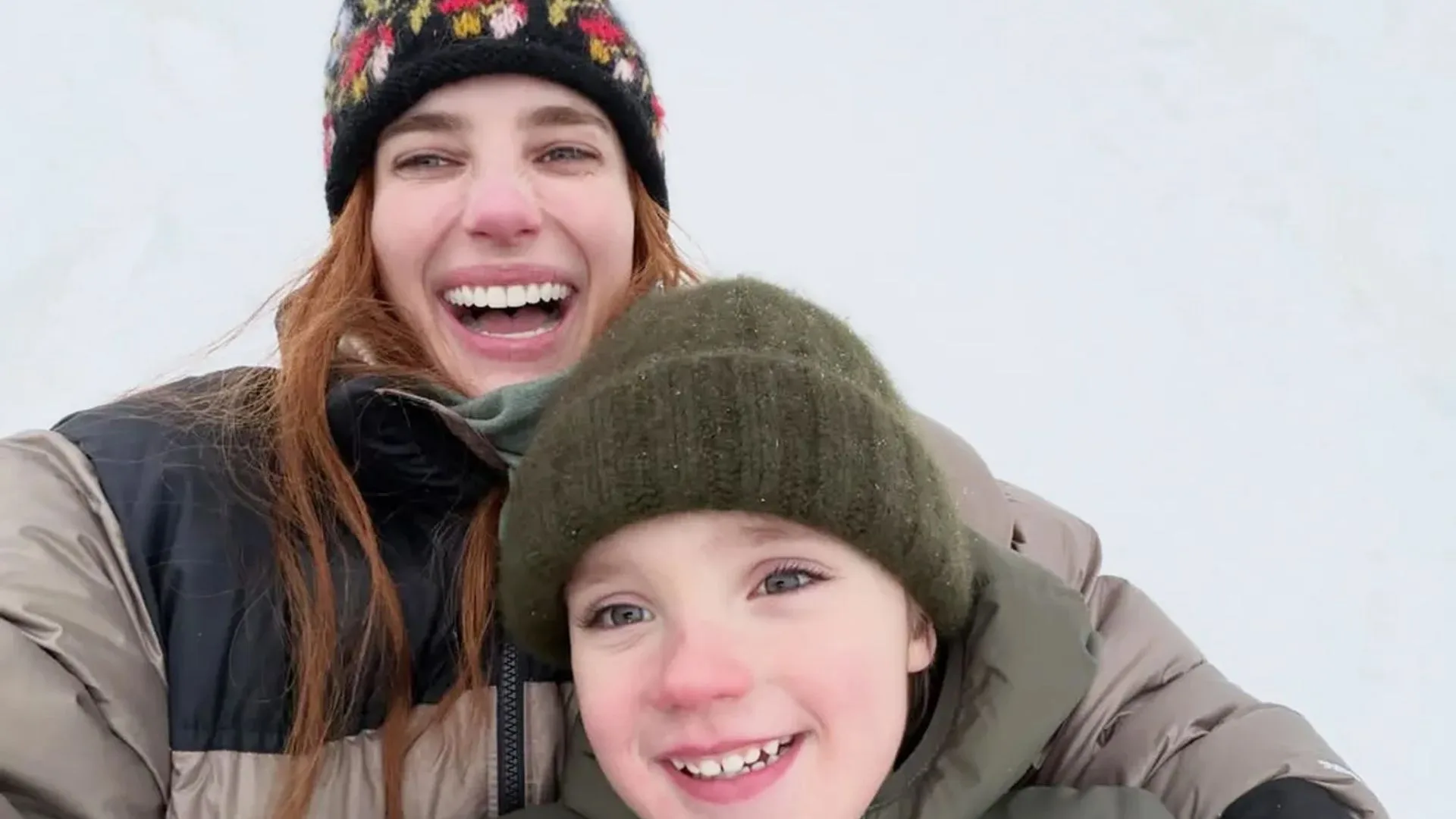 Emma Roberts and son, Rhodes