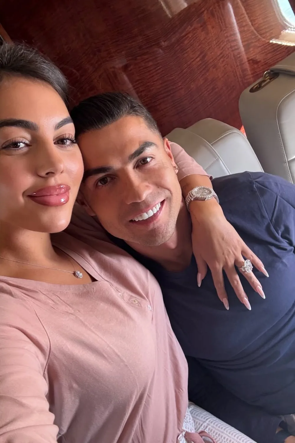 Cristiano Ronaldo and Georgina Rodr&iacute;guez./Pic: Instagram