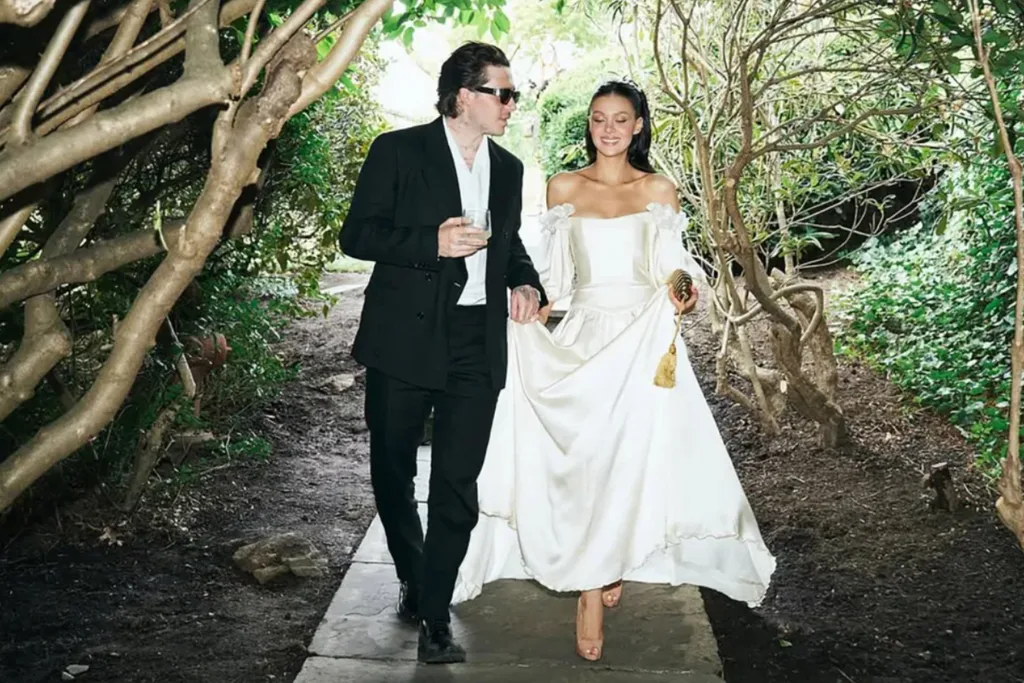 Brooklyn Beckham and Nicola Peltz at their vow renewal./Pic: Instagram