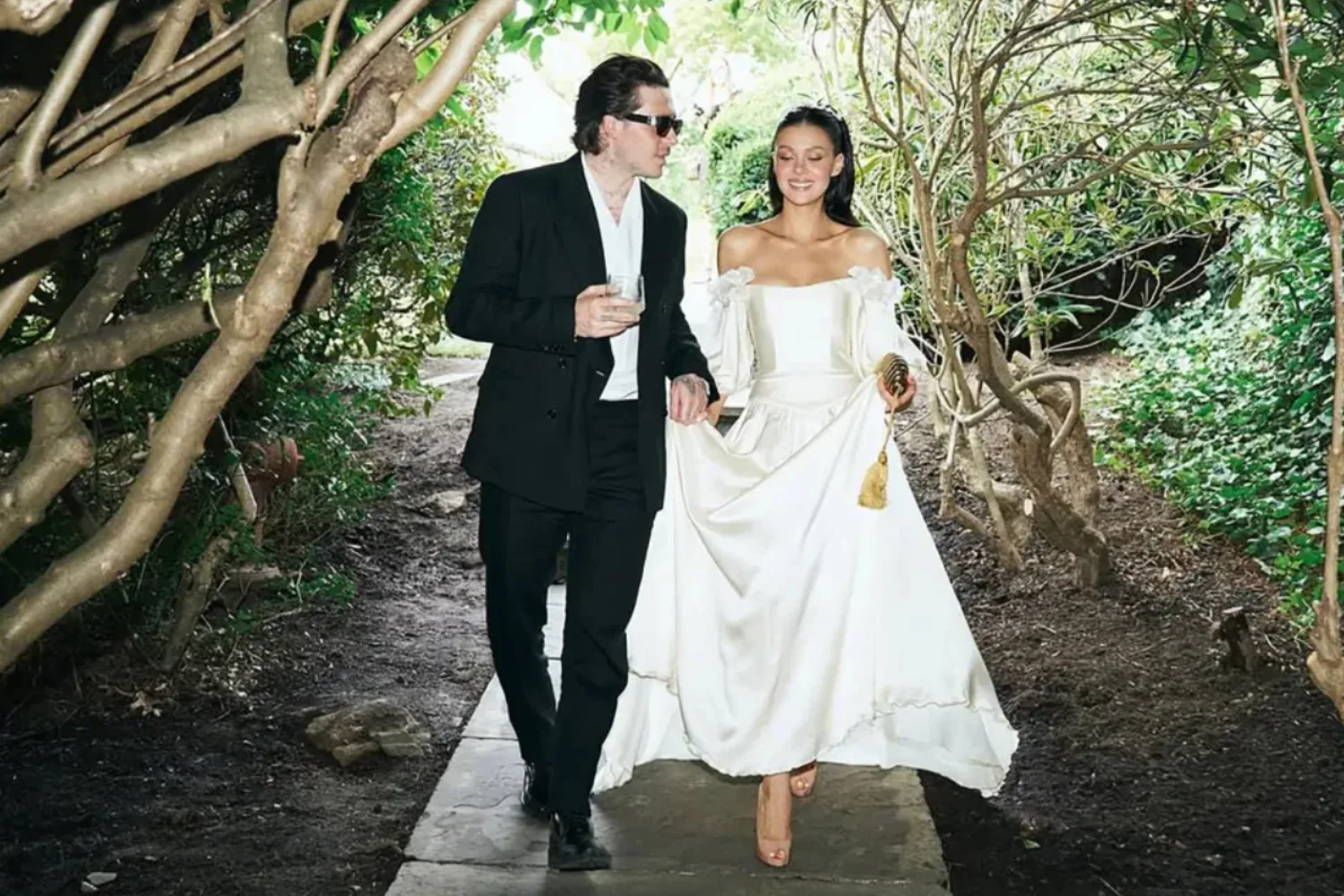 Brooklyn Beckham and Nicola Peltz at their vow renewal.