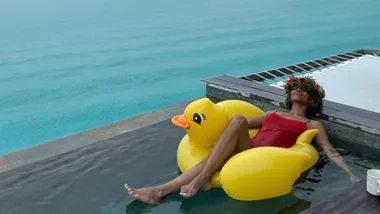 Halle Berry on holiday