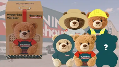 Bunnings Warehouse Mystery Box Mini Bear./Pic: Bunnings