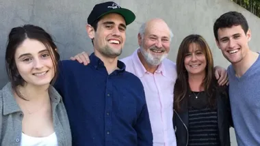 Rob Reiner and his wife Michele Singer and their three children- Jake, Romy, and Nick./Pic: Getty